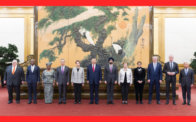 习近平会见主要国际经济组织负责人