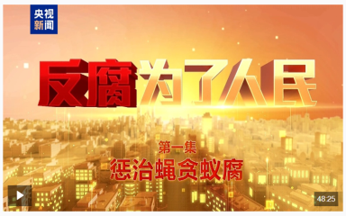 电视专题片《反腐为了人民》第一集《惩治蝇贪蚁腐》