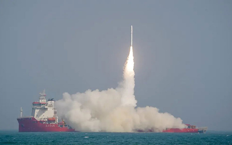 谷神星一号海射型遥五运载火箭发射成功