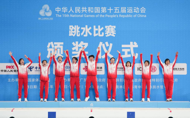 十五运会跳水项目首金花落广东队