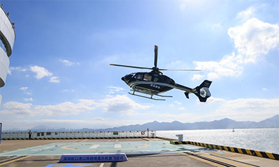 深圳：“海空一体”口岸跨境直升机航线正式通航