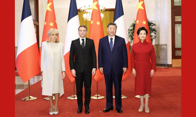 习近平同法国总统马克龙会谈