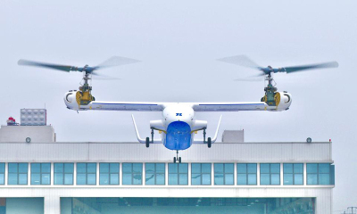 我国6吨级倾转旋翼无人飞行器在四川首飞