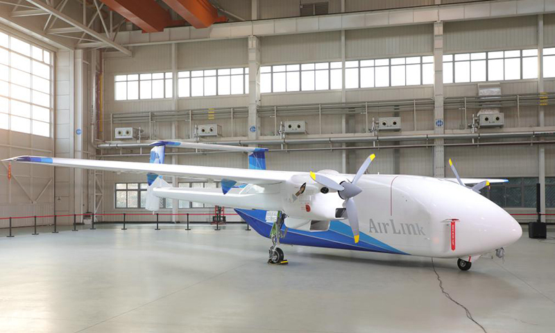 HH-200航空商用无人运输系统首架机总装下线