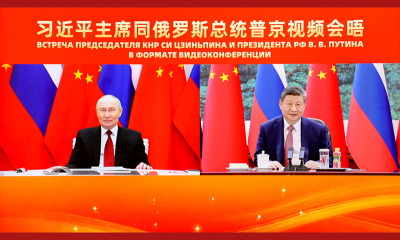 习近平同俄罗斯总统普京举行视频会晤