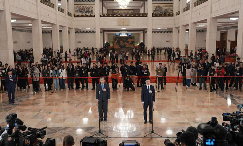 十四届全国人大四次会议首场&ldquo;代表通道&rdquo;集中采访活动举行