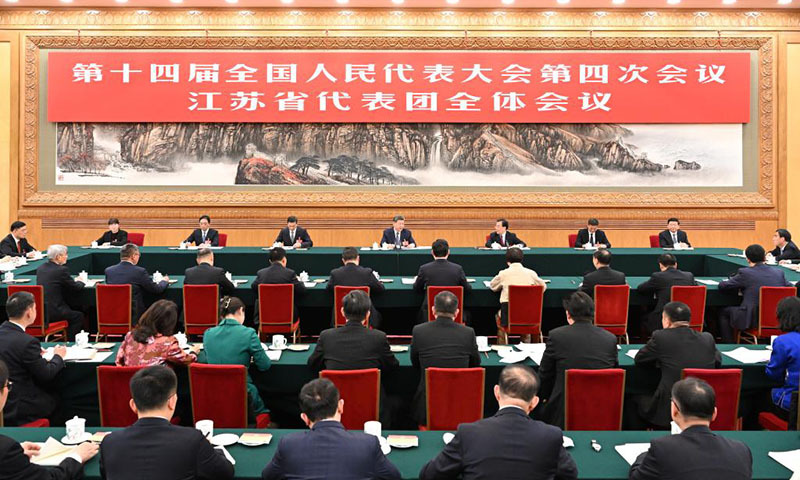 习近平参加江苏代表团审议